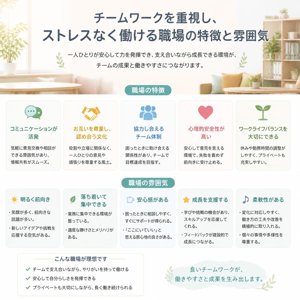 当社のアットホームな環境